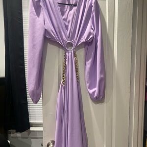 Elegant Lavender Maxi Dress